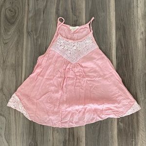 SALONI—Pink Floral Tank Top